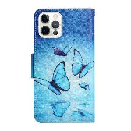 Painted Pattern Horizontal Flip Leather Case with Holder & Card Slot & Wallet For iPhone 13 Pro(Flying Butterfly)-garmade.com