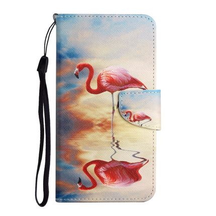 Painted Pattern Horizontal Flip Leather Case with Holder & Card Slot & Wallet For iPhone 13 Pro(Flamingo)-garmade.com
