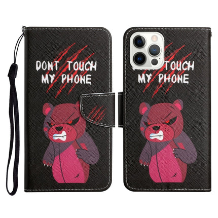 Painted Pattern Horizontal Flip Leather Case with Holder & Card Slot & Wallet For iPhone 13 Pro(Red Bear)-garmade.com