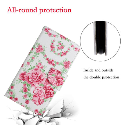 Painted Pattern Horizontal Flip Leather Case with Holder & Card Slot & Wallet For iPhone 13(Rose Flower)-garmade.com