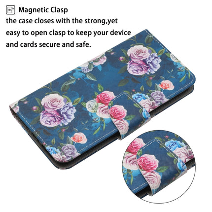 Painted Pattern Horizontal Flip Leather Case with Holder & Card Slot & Wallet For iPhone 13(Fluorescent Rose)-garmade.com