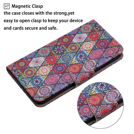 Painted Pattern Horizontal Flip Leather Case with Holder & Card Slot & Wallet For iPhone 13(Prismatic Kaleidoscope)-garmade.com