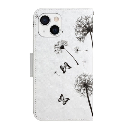 Painted Pattern Horizontal Flip Leather Case with Holder & Card Slot & Wallet For iPhone 13(Dandelion)-garmade.com