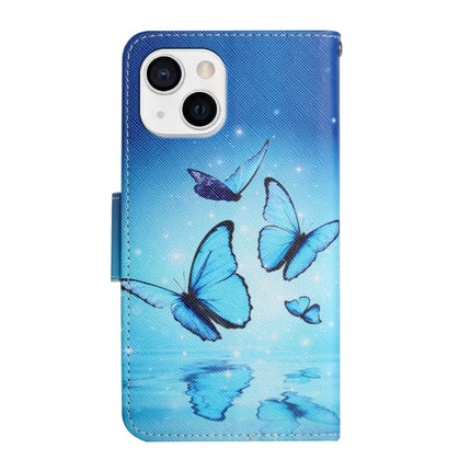 Painted Pattern Horizontal Flip Leather Case with Holder & Card Slot & Wallet For iPhone 13 mini(Flying Butterfly)-garmade.com