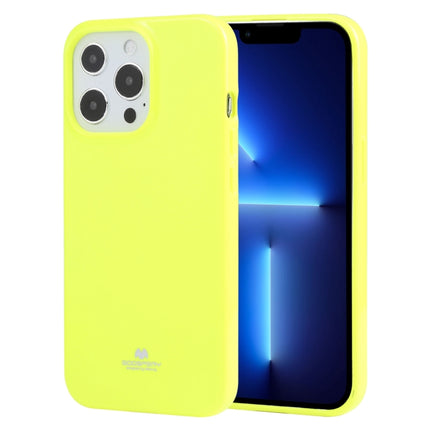 GOOSPERY JELLY TPU Fluorescence Shockproof and Scratch Case For iPhone 13 Pro(Lime)-garmade.com