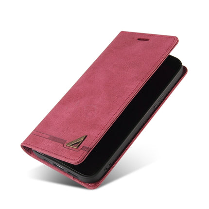 Skin Feel Anti-theft Brush Horizontal Flip Leather Case with Holder & Card Slots & Wallet For iPhone 13 Pro(Wine Red)-garmade.com