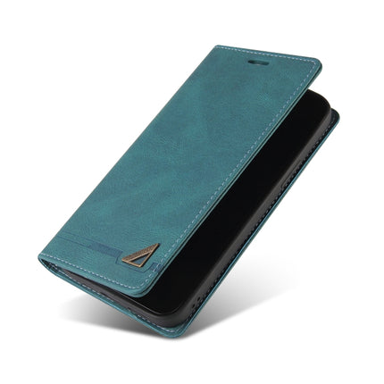 Skin Feel Anti-theft Brush Horizontal Flip Leather Case with Holder & Card Slots & Wallet For iPhone 13 Pro(Blue)-garmade.com