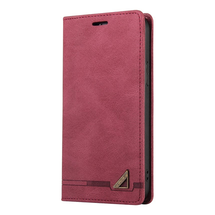 Skin Feel Anti-theft Brush Horizontal Flip Leather Case with Holder & Card Slots & Wallet For iPhone 13 mini(Wine Red)-garmade.com