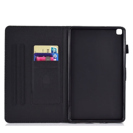 For Galaxy Tab A 8.0 (2019) T290 Varnish Glitter Powder Horizontal Flip Leather Case with Holder & Card Slot(Pink)-garmade.com