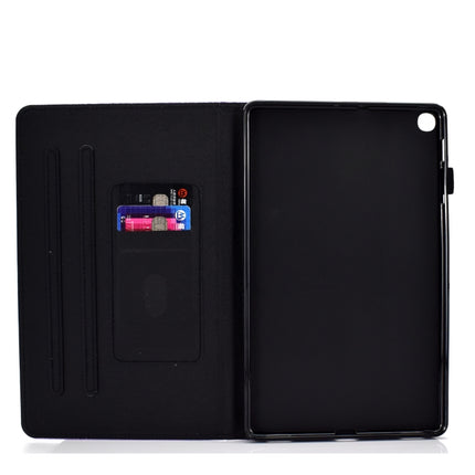 For Galaxy Tab A 10.1 (2019) T510 Varnish Glitter Powder Horizontal Flip Leather Case with Holder & Card Slot(Pink)-garmade.com