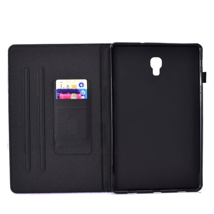 For Galaxy Tab A 10.5 T590 Varnish Glitter Powder Horizontal Flip Leather Case with Holder & Card Slot(Pink)-garmade.com