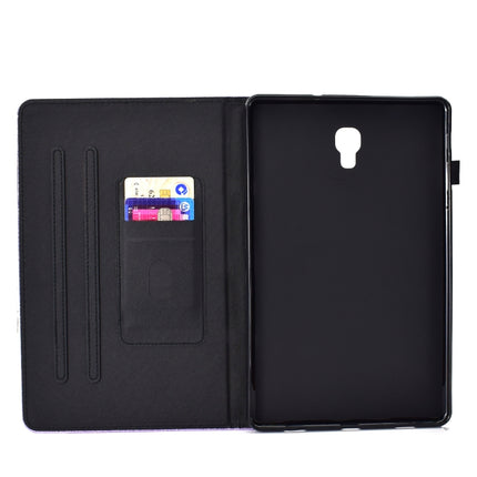 For Galaxy Tab A 10.5 T590 Varnish Glitter Powder Horizontal Flip Leather Case with Holder & Card Slot(Blue)-garmade.com