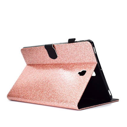 For Galaxy Tab S4 10.5 T830 Varnish Glitter Powder Horizontal Flip Leather Case with Holder & Card Slot(Rose Gold)-garmade.com