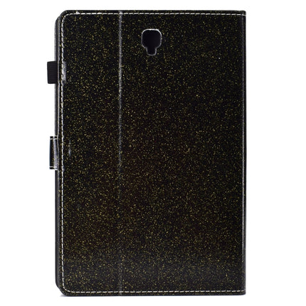 For Galaxy Tab S4 10.5 T830 Varnish Glitter Powder Horizontal Flip Leather Case with Holder & Card Slot(Black)-garmade.com