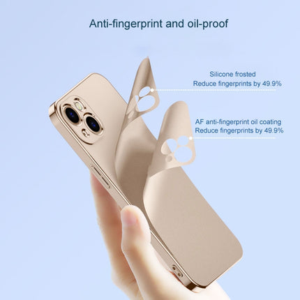 Electroplated Edge Frosted TPU Shockproof Case For iPhone 13 mini(Gold)-garmade.com