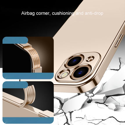 Electroplated Edge Frosted TPU Shockproof Case For iPhone 13 mini(Gold)-garmade.com