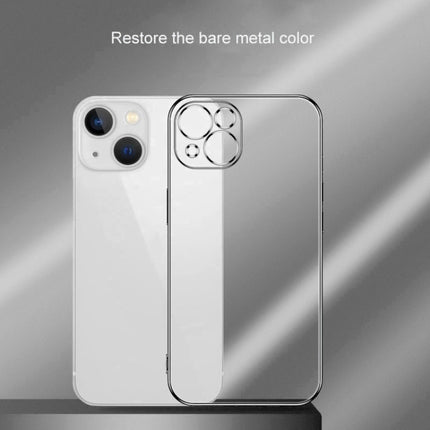 Electroplated Edge Frosted TPU Shockproof Case For iPhone 13 mini(Translucent Frosted)-garmade.com