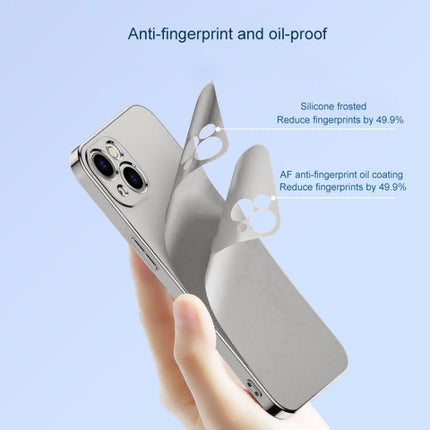 Electroplated Edge Frosted TPU Shockproof Case For iPhone 13 Pro(Translucent Frosted)-garmade.com