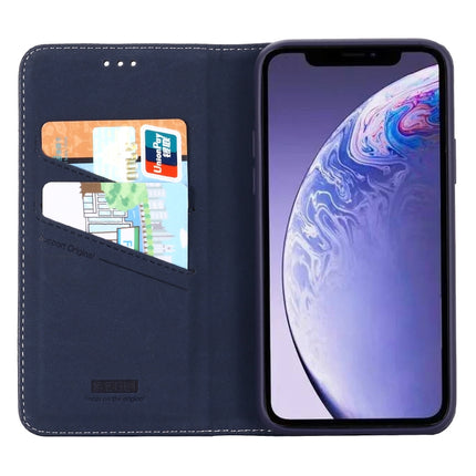 For iPhone 11 Pro GEBEI PU+TPU Horizontal Flip Protective Case with Holder & Card Slots(Blue)-garmade.com