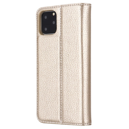 For iPhone 11 Pro GEBEI PU+TPU Horizontal Flip Protective Case with Holder & Card Slots(Gold)-garmade.com
