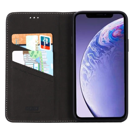 For iPhone 11 Pro Max GEBEI PU+TPU Horizontal Flip Protective Case with Holder & Card Slots(Black)-garmade.com