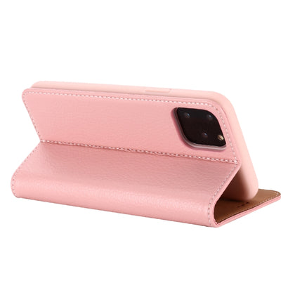 For iPhone 11 Pro Max GEBEI PU+TPU Horizontal Flip Protective Case with Holder & Card Slots(Rose Gold)-garmade.com