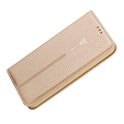 For iPhone XS / X GEBEI PU+TPU Horizontal Flip Protective Case with Holder & Card Slots(Gold)-garmade.com