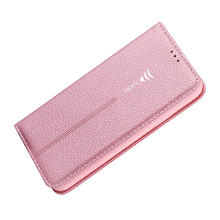 For iPhone XS Max GEBEI PU+TPU Horizontal Flip Protective Case with Holder & Card Slots(Rose Gold)-garmade.com