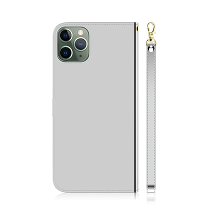 For iPhone 11 Pro Imitated Mirror Surface Horizontal Flip Leather Case with Holder & Card Slots & Wallet & Lanyard(Silver)-garmade.com