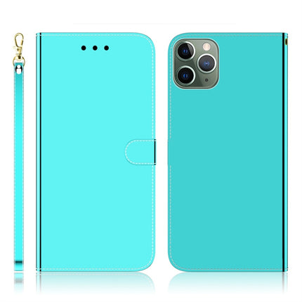 For iPhone 11 Pro Imitated Mirror Surface Horizontal Flip Leather Case with Holder & Card Slots & Wallet & Lanyard(Mint Green)-garmade.com