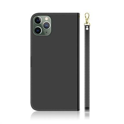 For iPhone 11 Pro Max Imitated Mirror Surface Horizontal Flip Leather Case with Holder & Card Slots & Wallet & Lanyard(Black)-garmade.com