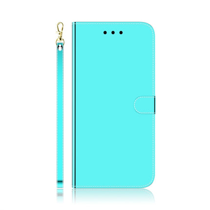 For iPhone 11 Pro Max Imitated Mirror Surface Horizontal Flip Leather Case with Holder & Card Slots & Wallet & Lanyard(Mint Green)-garmade.com