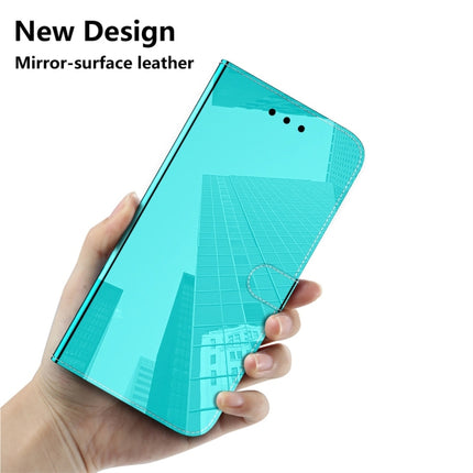 For iPhone 11 Pro Max Imitated Mirror Surface Horizontal Flip Leather Case with Holder & Card Slots & Wallet & Lanyard(Mint Green)-garmade.com