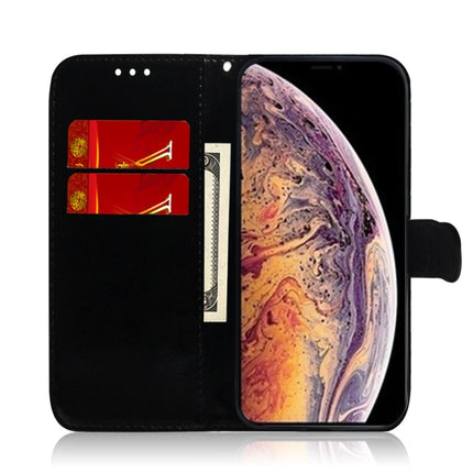 For iPhone XS Max Imitated Mirror Surface Horizontal Flip Leather Case with Holder & Card Slots & Wallet & Lanyard(Black)-garmade.com