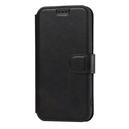 Shockproof PU + TPU Leather Case with Card Slots & Holder & Photo Frame & Wallet For iPhone 13 mini(Black)-garmade.com