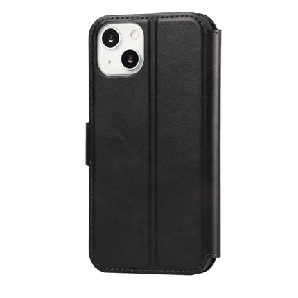 Shockproof PU + TPU Leather Case with Card Slots & Holder & Photo Frame & Wallet For iPhone 13 mini(Black)-garmade.com