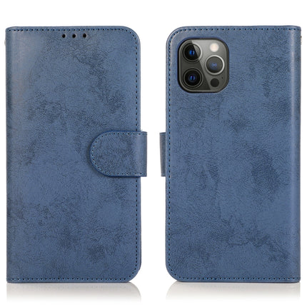 Retro 2 in 1 Detachable Magnetic Horizontal Flip TPU + PU Leather Case with Holder & Card Slots & Photo Frame & Wallet For iPhone 13 Pro(Dark Blue)-garmade.com