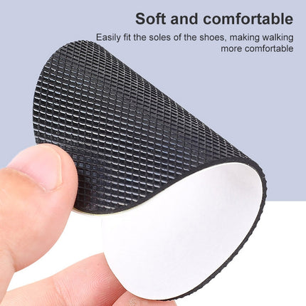 10 PCS 020 Wear-resistant Non-slip Rubber Shoe Bottom Sticker Pads High Heels Forefoot Anti-skid Pad(Black)-garmade.com