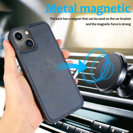 Calf Texture 2 in 1 Detachable Magnetic Back Cover Horizontal Flip Leather Case with Holder & Card Slots & Wallet & Photo Frame For iPhone 13 mini(Blue)-garmade.com