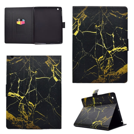 For iPad 4 Horizontal Flip Leather Case with Holder & Card Slot & Sleep / Wake-up Function(Black Gold)-garmade.com