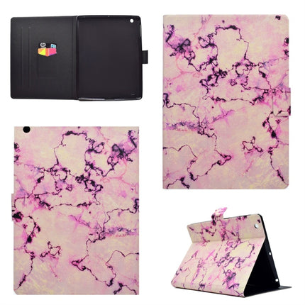 For iPad 4 Horizontal Flip Leather Case with Holder & Card Slot & Sleep / Wake-up Function(Pink Marble)-garmade.com