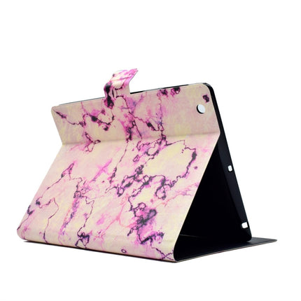 For iPad 4 Horizontal Flip Leather Case with Holder & Card Slot & Sleep / Wake-up Function(Pink Marble)-garmade.com