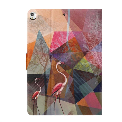 For iPad 10.2 / 10.5 TPU Horizontal Flip Leather Case with Holder & Card Slot & Sleep / Wake-up Function(Flamingo)-garmade.com