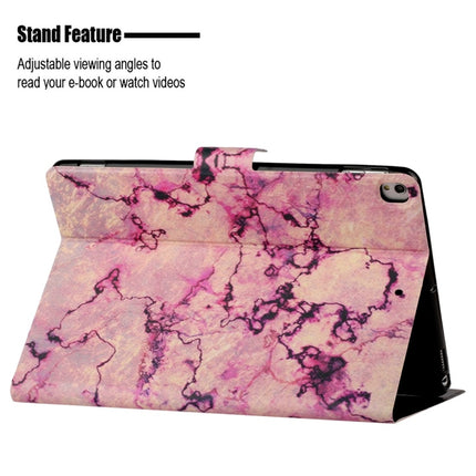 For iPad 10.2 / 10.5 TPU Horizontal Flip Leather Case with Holder & Card Slot & Sleep / Wake-up Function(Pink Marble)-garmade.com