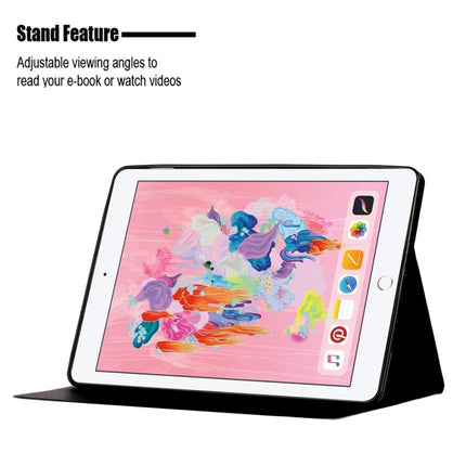 For iPad 10.2 / 10.5 TPU Horizontal Flip Leather Case with Holder & Card Slot & Sleep / Wake-up Function(Ocean)-garmade.com