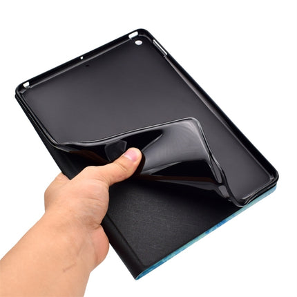 For iPad 9.7 (2017) TPU Horizontal Flip Leather Case with Holder & Card Slot & Sleep / Wake-up Function(Flamingo)-garmade.com