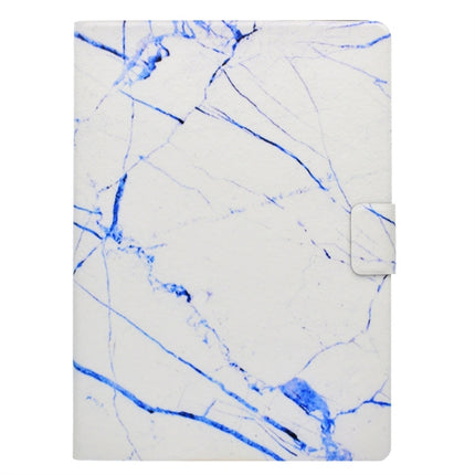 For iPad 9.7 (2017) TPU Horizontal Flip Leather Case with Holder & Card Slot & Sleep / Wake-up Function(White Marble)-garmade.com