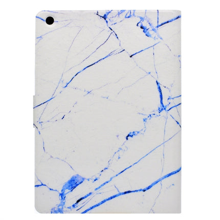 For iPad 9.7 (2017) TPU Horizontal Flip Leather Case with Holder & Card Slot & Sleep / Wake-up Function(White Marble)-garmade.com