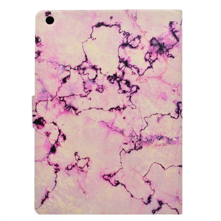 For iPad 9.7 (2017) TPU Horizontal Flip Leather Case with Holder & Card Slot & Sleep / Wake-up Function(Pink Marble)-garmade.com