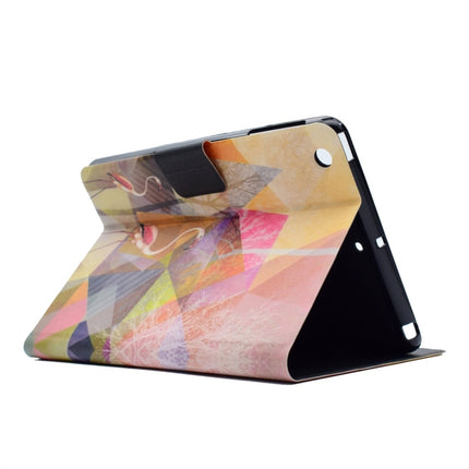 For iPad Mini 1 / 2 / 3 / 4 / 5 TPU Horizontal Flip Leather Case with Holder & Card Slot & Sleep / Wake-up Function(Flamingo)-garmade.com